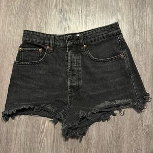 Black Zara denim shorts